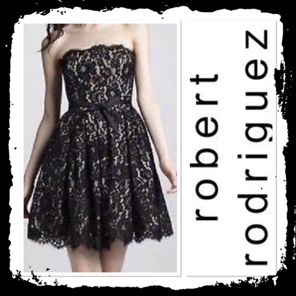 Robert Rodriguez for Target Black Strapless Dress